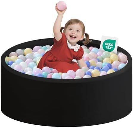 Ball Pit for Toddlers 35.43''x11.81 Baby Ball Pits Soft Memory Foam Ball Pit Round Kids Ball Pit ... | Amazon (US)