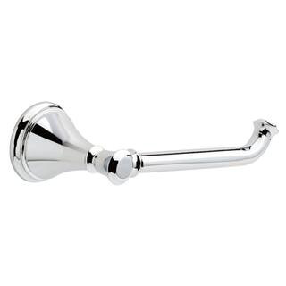 Cassidy Wall Mount Single Post Toilet Paper Holder Bath Hardware Accessory in Polished Chrome | The Home Depot