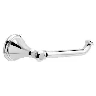 Cassidy Wall Mount Single Post Toilet Paper Holder Bath Hardware Accessory in Polished Chrome | The Home Depot