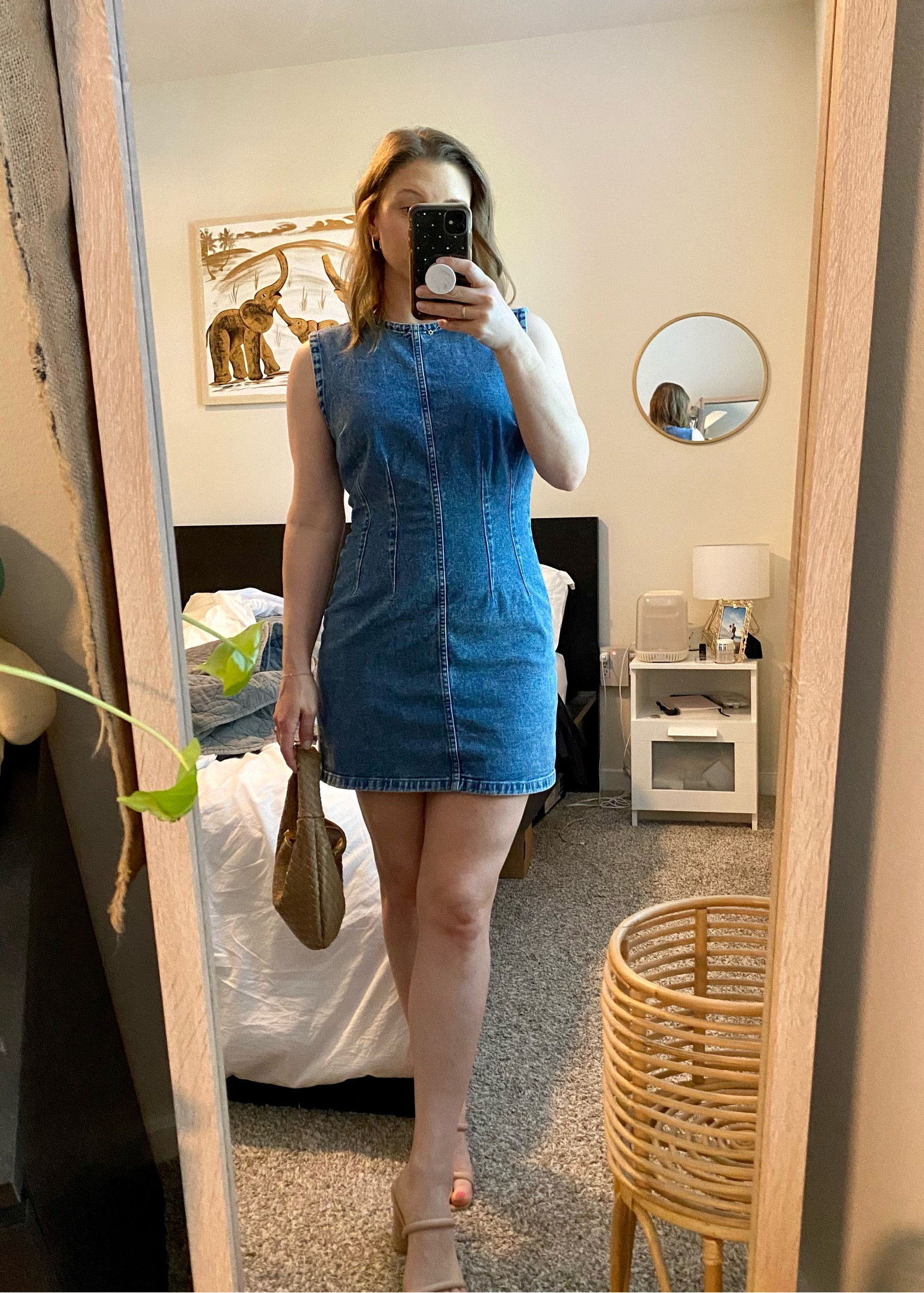 Flattering denim dress with the perfect amount of stretch!

#LTKFindsUnder100 #LTKSaleAlert