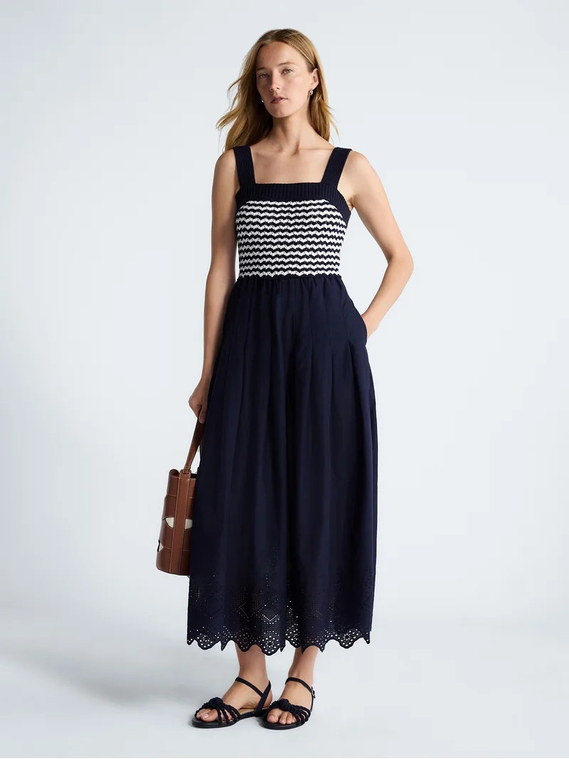 Free Assembly Women's and Women's Plus Sleeveless Textured Mixy Dress, Sizes, XS-4X | Walmart (US)