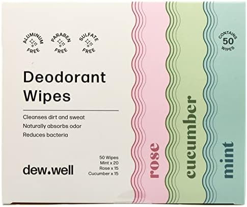 Dew Well - Refresh Deodorant Wipes - A Fresh Start When You’re On the Go - Aluminum, Paraben, a... | Amazon (US)