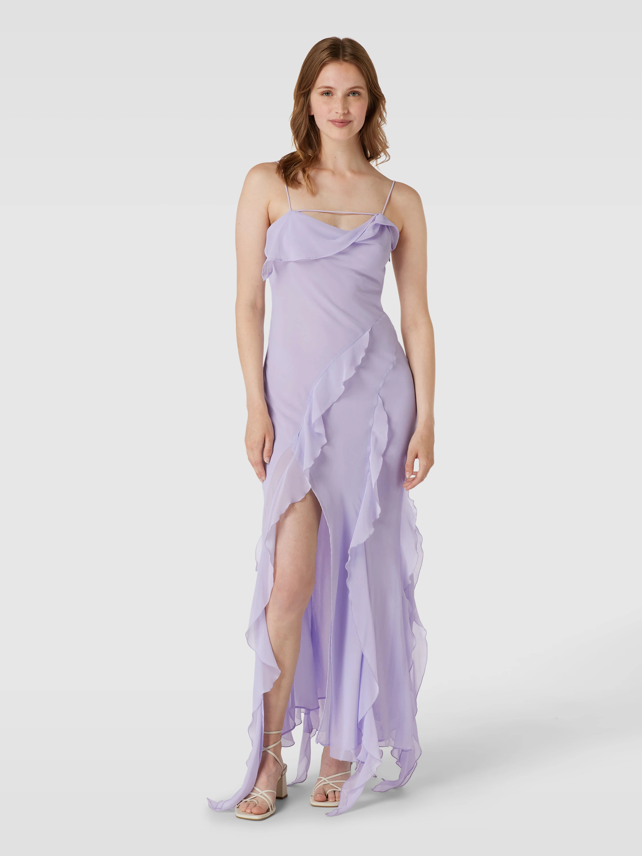 Mango Maxikleid mit Volants (lavendel) online kaufen | Peek & Cloppenburg* Düsseldorf DE