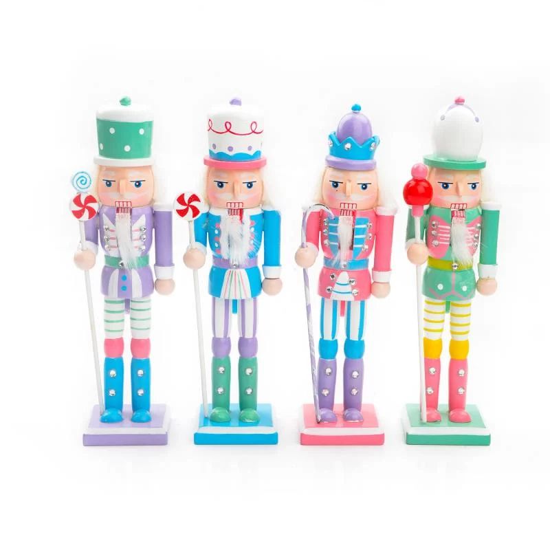 Christmas Wood Nutcracker Ornament Xmas Nutcracker Soldier Decoration Party Favor | Walmart (US)