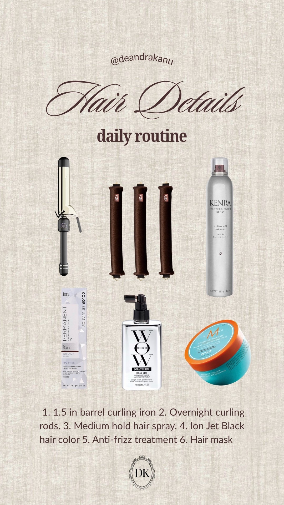 My daily hair routine! Simple, consistent, effective ✨🤍#hairroutine #dailyhair #hairdetails #beautyessentials #haircarefavorites #cleanbeauty #simplebeauty #polishedlook #modernbeauty

#LTKselfcare #LTKBeauty #LTKmorningroutine