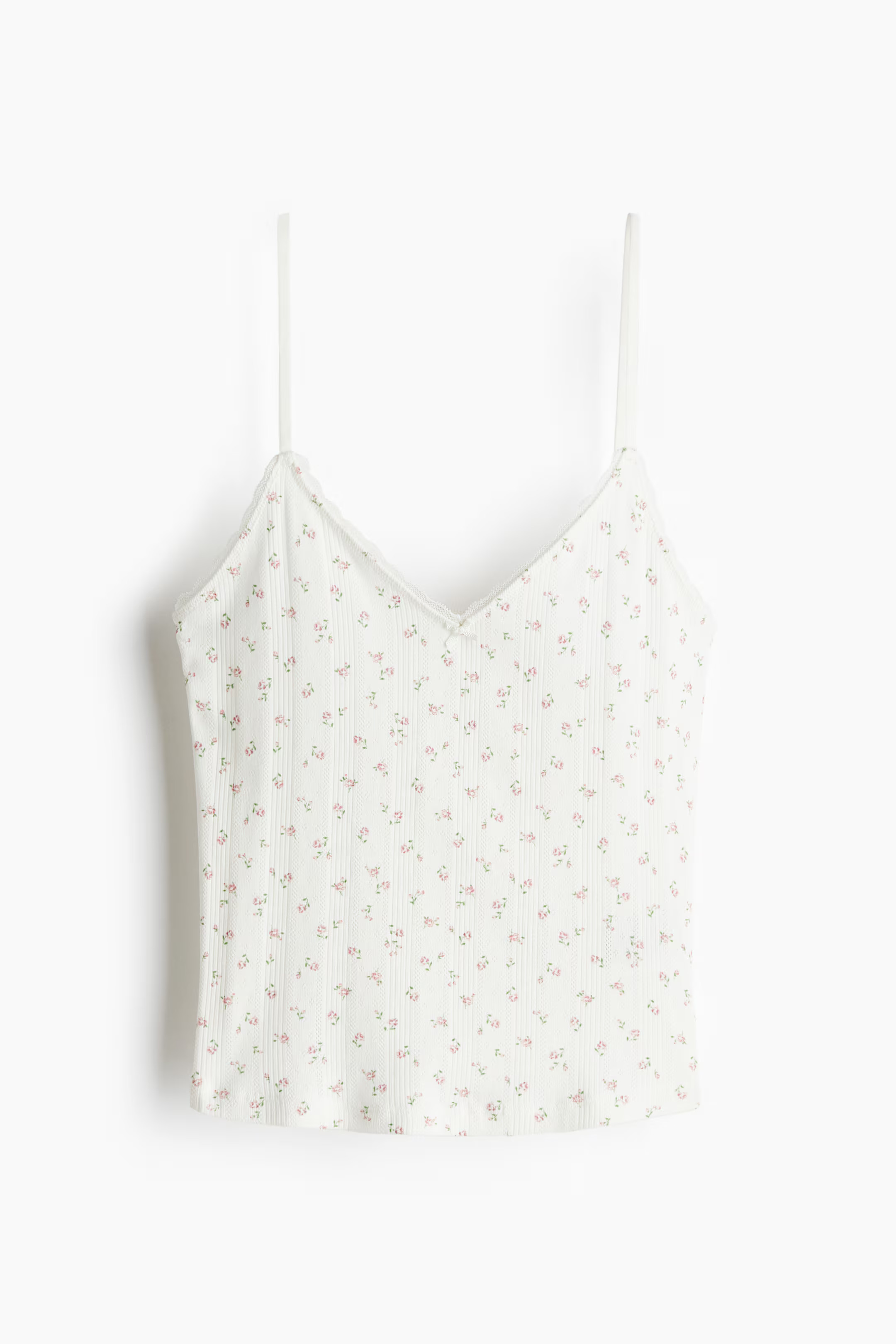 Trägertop aus Pointelle | H&M (DE, AT, CH, NL, FI)
