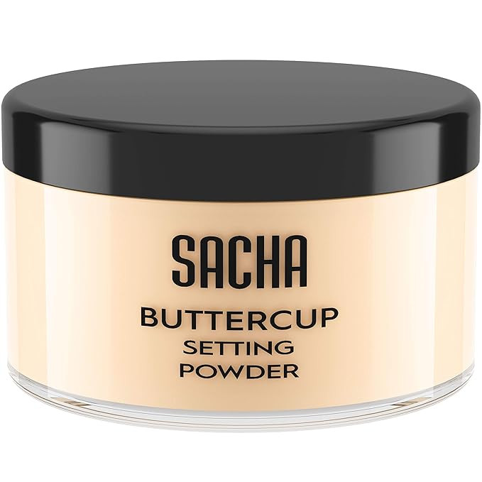 Sacha BUTTERCUP Light Setting Powder Makeup 1.75 Oz. Translucent Setting Powder for Oily Skin Fin... | Amazon (US)