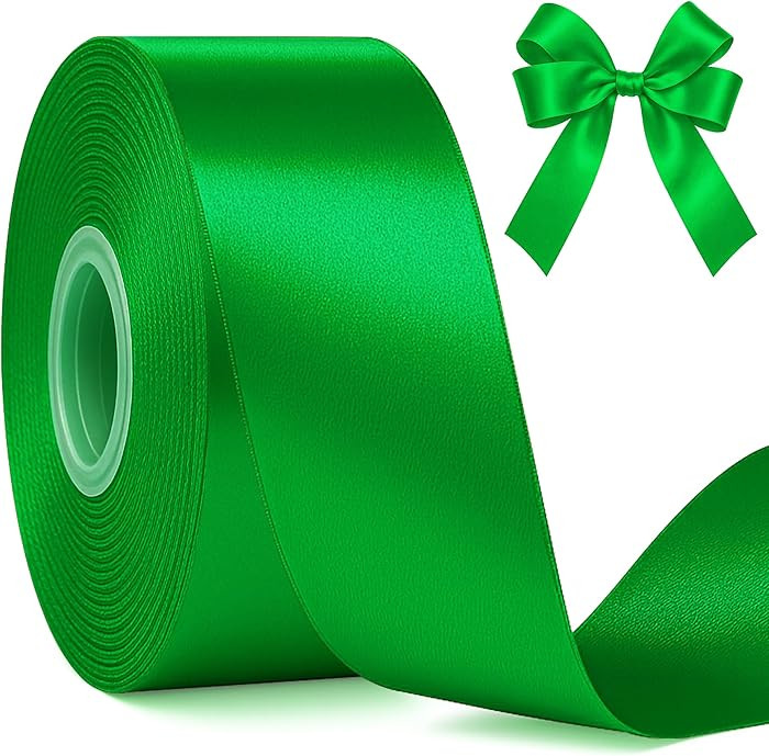 Fullive 1 1/2 Inch Green Ribbon, 30 Yards St. Patrick's Day Green Ribbon for Gift Wrapping Party ... | Amazon (US)