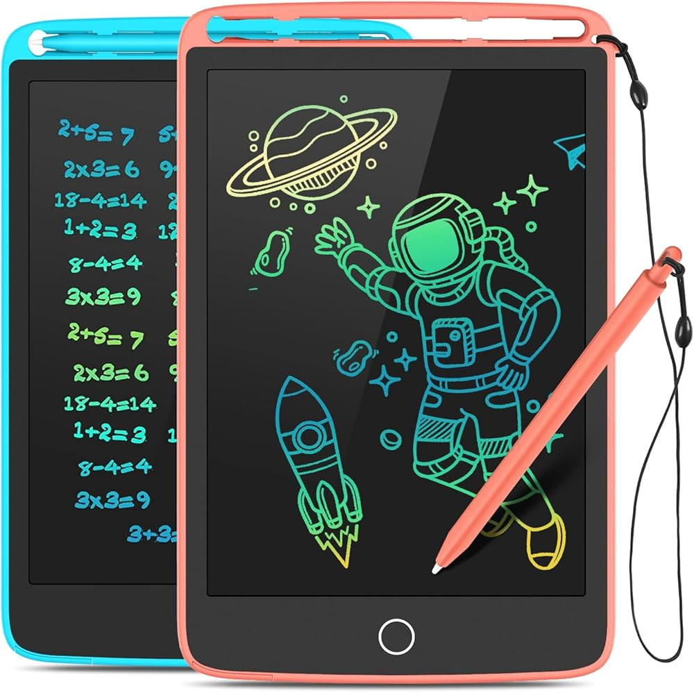 TECJOE 2 Pack LCD Writing Tablet with Fridge Magnets, Writing Board Doodle Board for Kids Drawing... | Amazon (US)