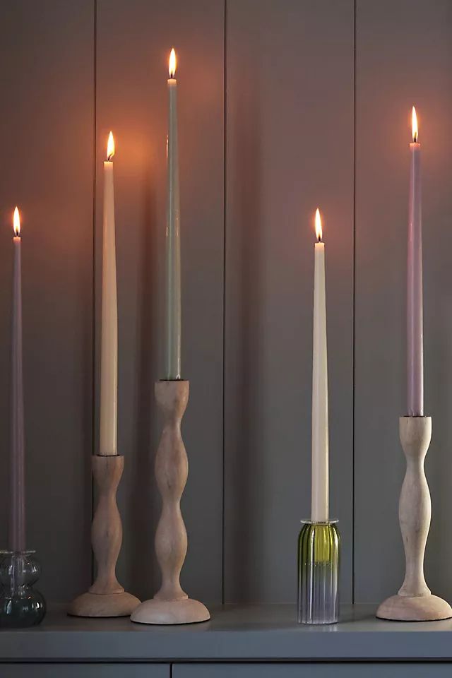 18" Classic Taper Candles, Set of 4 | Anthropologie (US)