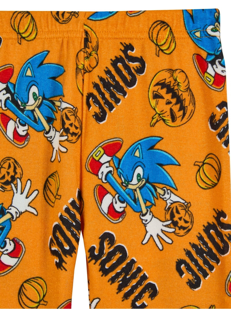 Sonic the Hedgehog Boys Halloween Snug Fit Long Sleeve Top and Sleep Pants Pajama Set, 2-Piece, S... | Walmart (US)