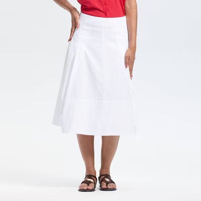 Women's Layered Midi Skirt - Universal Thread™ White L | Target