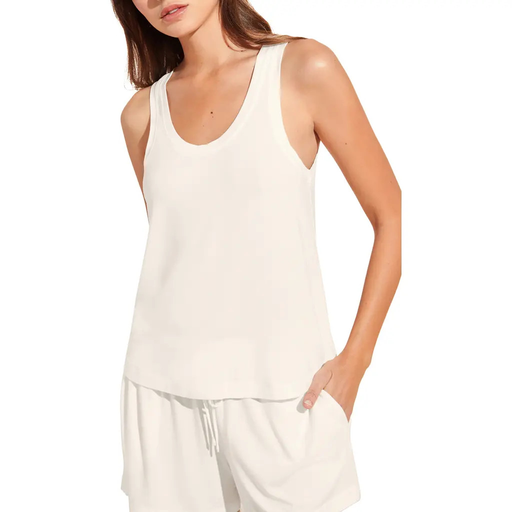 Eberjey Gisele Everyday Tank in Ivory at Nordstrom, Size X-Large | Nordstrom