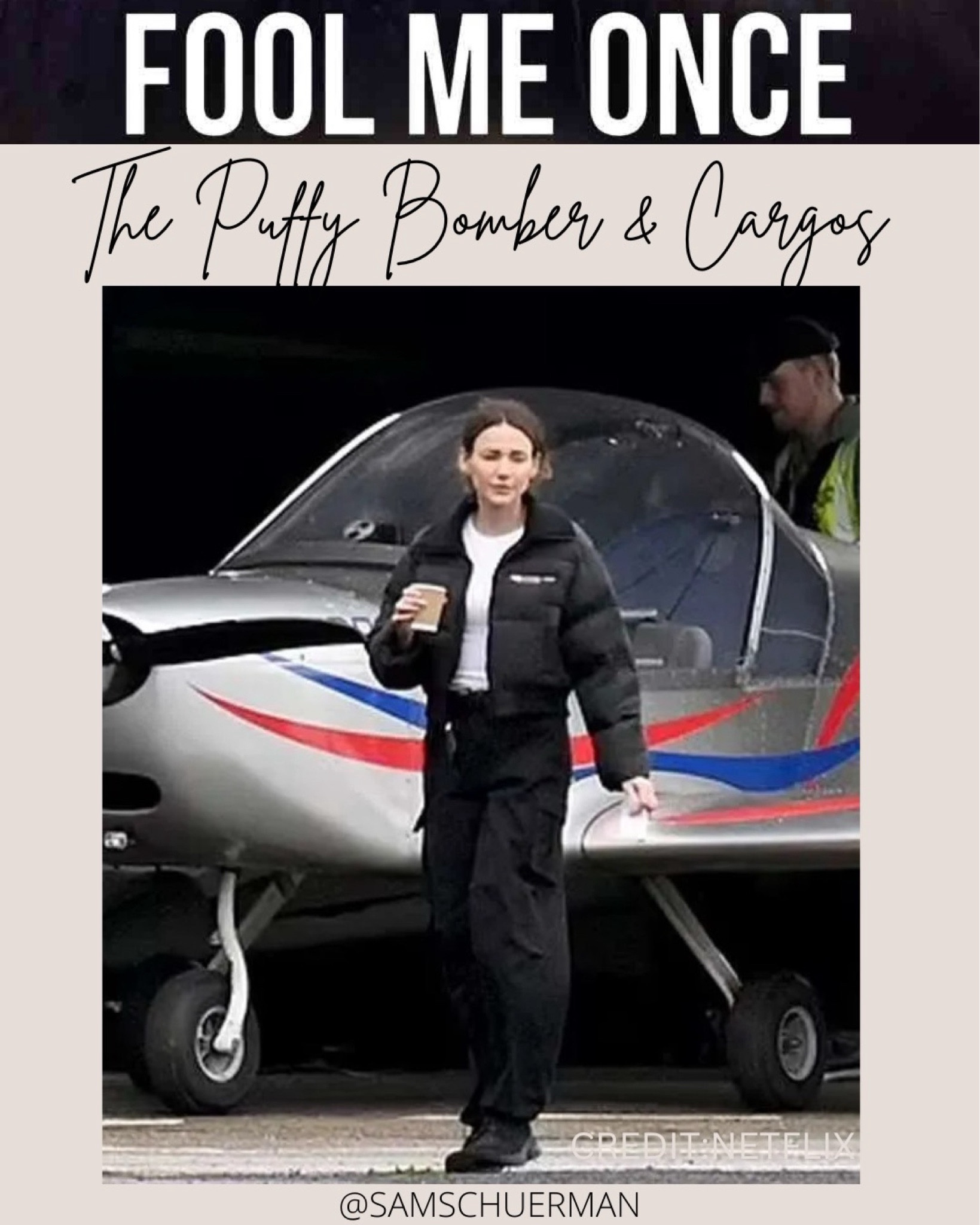 Netflix Fool Me Once outfits: Puffy bomber and cargo pants 

#LTKfindsunder100 #LTKstyletip #LTKfindsunder50