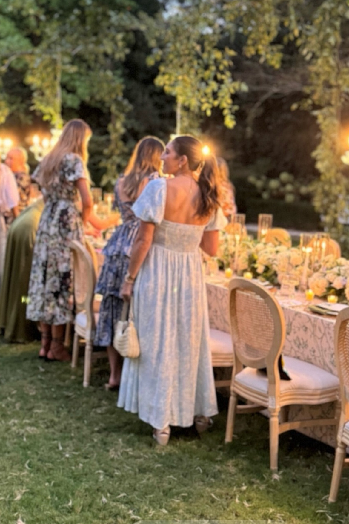 few moda dress for a garden chic event 🤍 wearing a M and the bright white , lower heel height in the espadrilles. 

h&m bag is sold out but linked other cute options! 