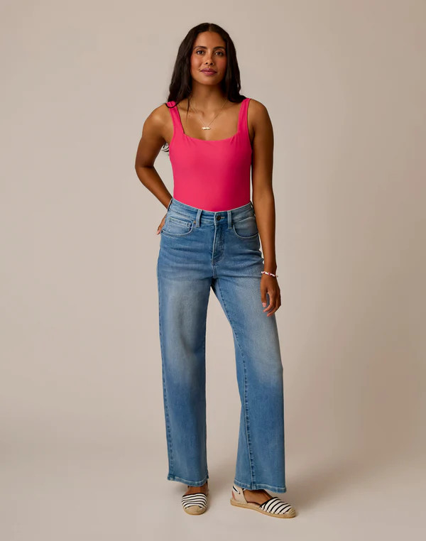Audrey Wide Leg: Blue Tide | Carve Designs