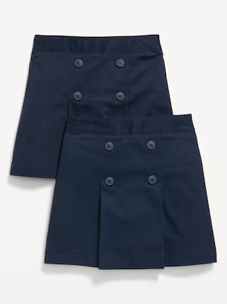 School Uniform Pleated Skort 2-Pack for Girls | Old Navy (US)