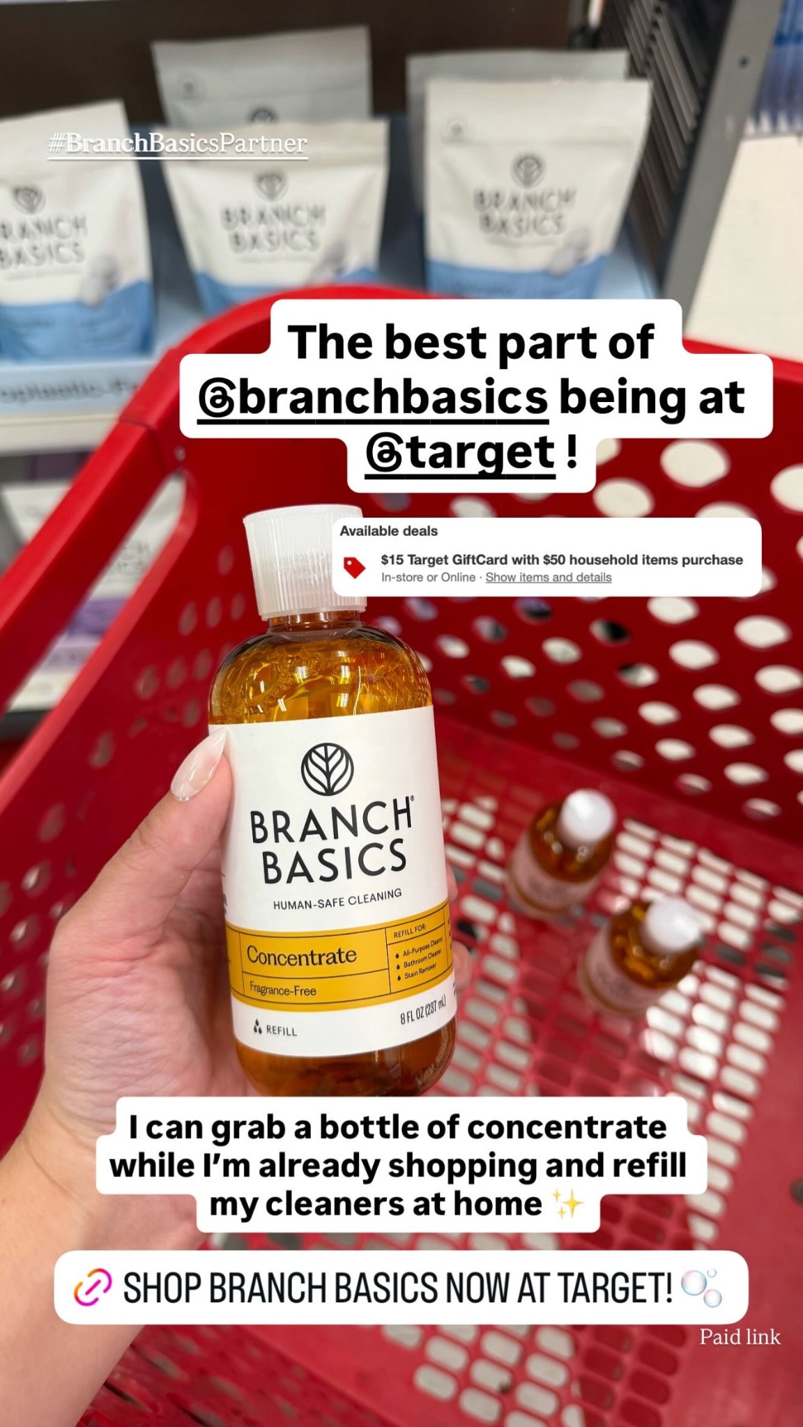 #BranchBasicsPartner  The best part of @branchbasics being at @target ! I can easily grab all my clean product essentials on my Target Run! Paid link

#LTKdayinmylife #LTKSaleAlert #LTKHome