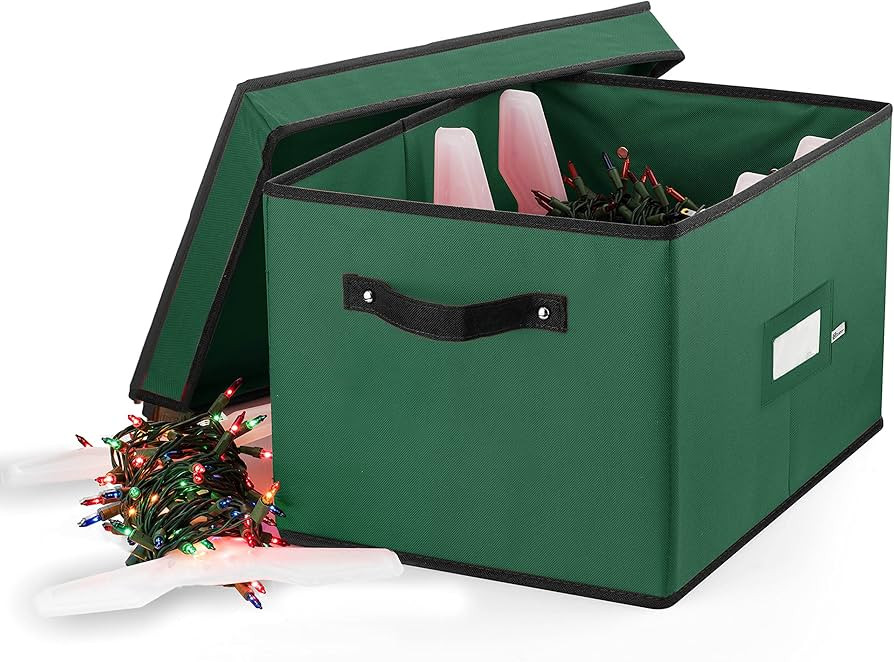 ZOBER Christmas Light Storage - Christmas Light Organizer W/ 4 Plastic Christmas Lights Organizer... | Amazon (US)