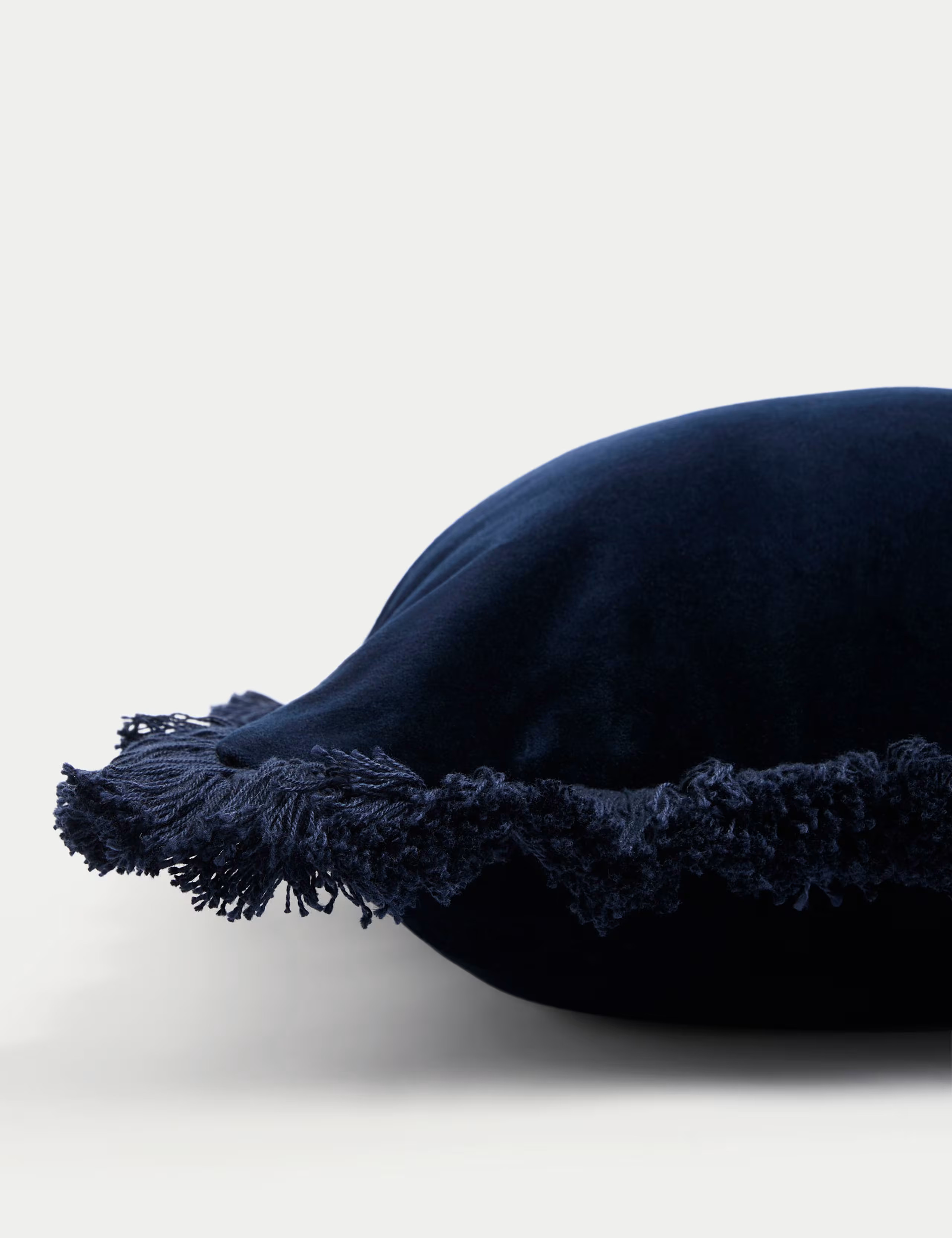 Pure Cotton Velvet Fringed Cushion | Marks & Spencer (UK)