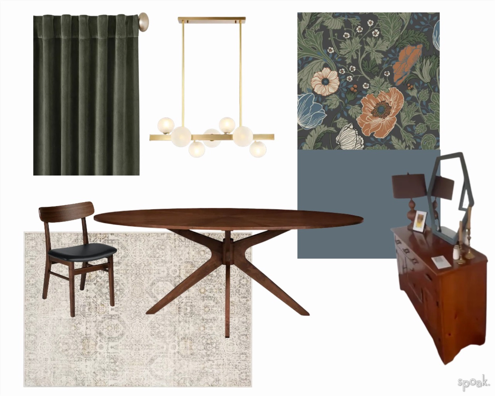 Mid century modern dining room update for a new client 🤩✨ this rug is a total steal, 6x9 is under $175 and 7x10 is under $230!! 

#LTKhome #LTKsalealert #LTKSale