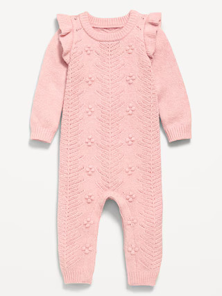 SoSoft Ruffled-Shoulder Sweater One-Piece for Baby | Old Navy (US)