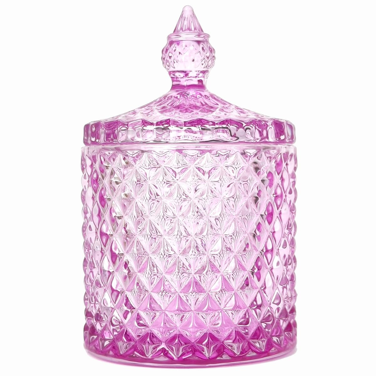 Colorful Glass Jar With Lid,Valentine’s Day Easter Candy Dish,Candy Cookie Jars,Jewelry Box,Dec... | Amazon (US)