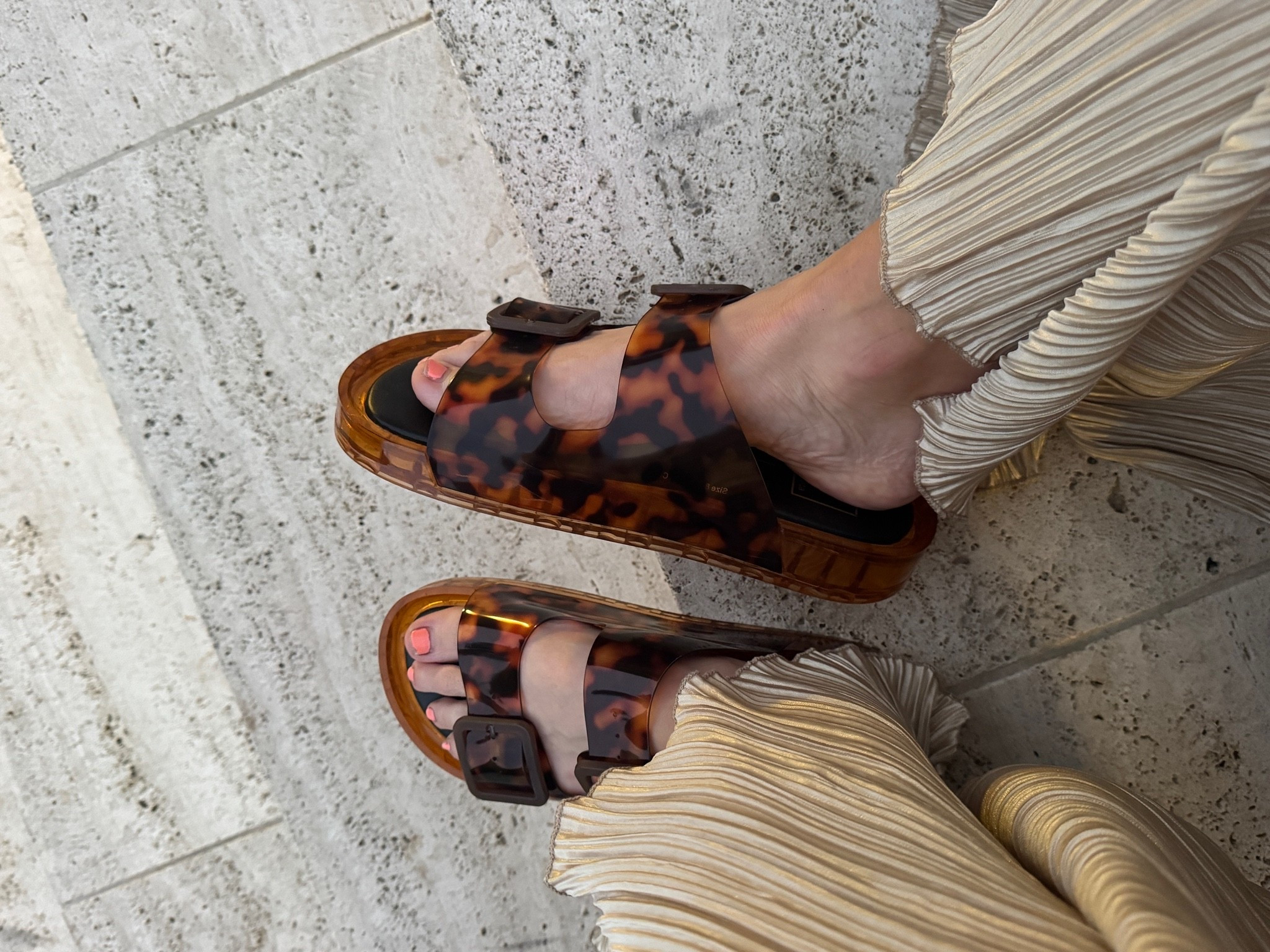 Favorite sandals of summer that I can walk right into fall with. These tortoise jellies are so comfy.  

#FallShoes #FallSandals #FallOutfits ￼

#LTKSeasonal #LTKOver40 #LTKootd