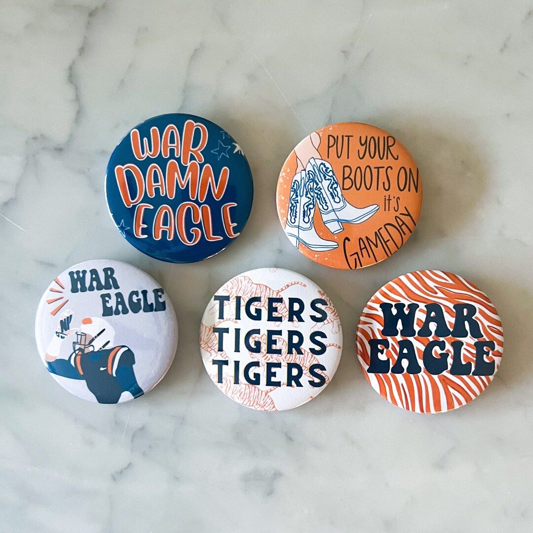 War Eagle Gameday Buttons - Etsy | Etsy (US)
