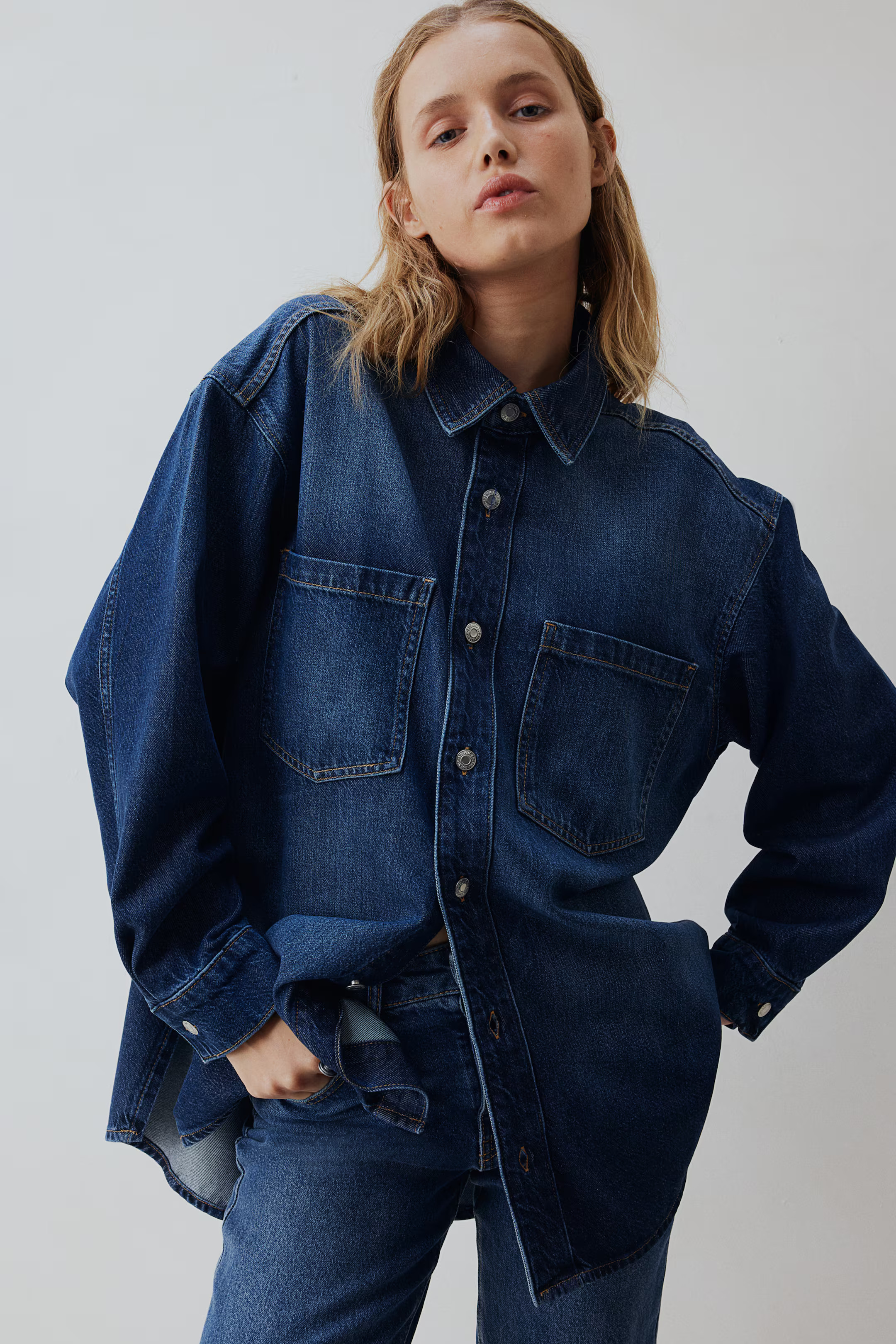 Feather Soft Denim Shirt | H&M (US + CA)