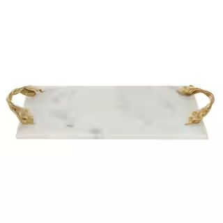 21" White Marble Natural Serving Tray | Michaels Stores