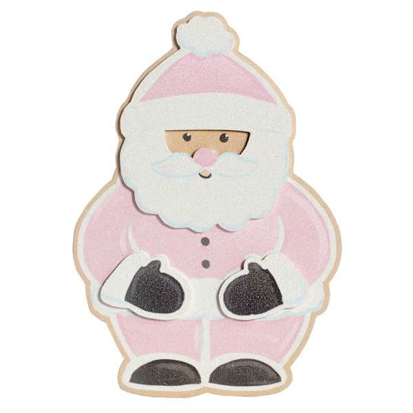 Mrs. Claus' Bakery Pink Santa Cut Out, 8x14 | At Home