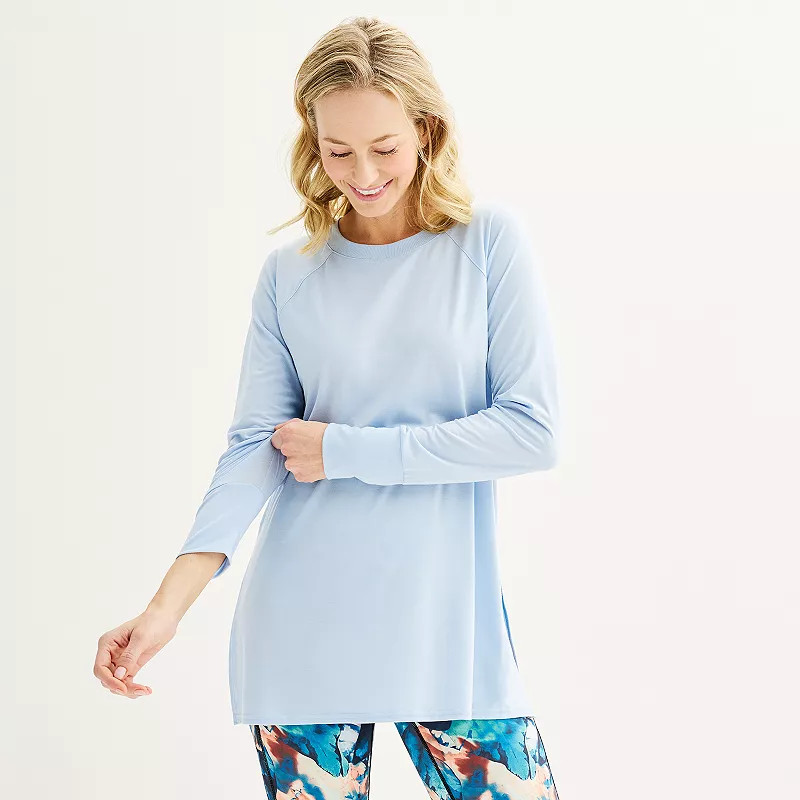 Women's Tek Gear® Long Sleeve Tunic Tee | Kohl's