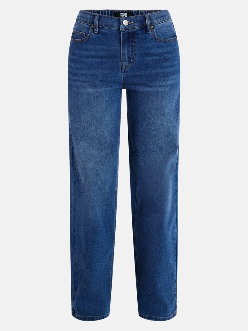 Madden NYC Women\u2019s Ultra 90\u2019s Straight Leg Jeans, 32\u201d Inseam, Sizes XXS-XXL | Walmart (US)