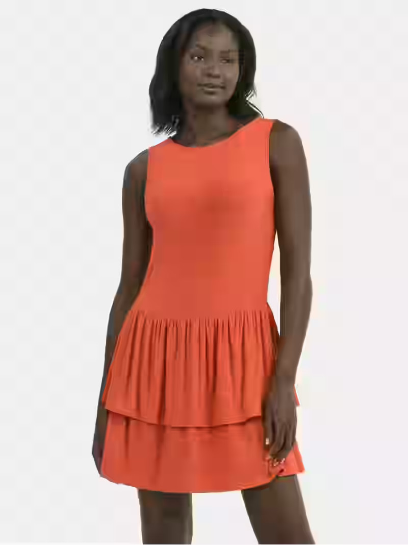 Time and Tru Women's Ruffle Knit Mini Dress, XS-XXXL | Walmart (US)
