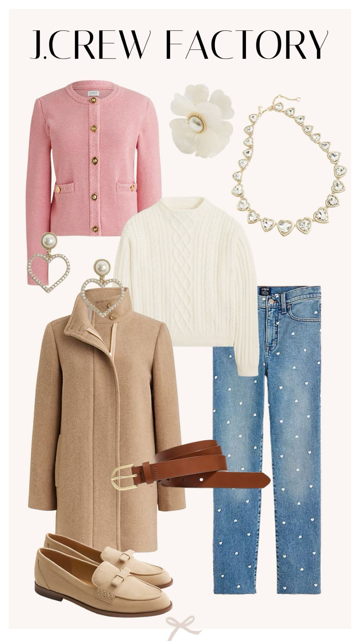 J. Crew Factory new arrivals. This pink lady jacket and pearl detail jeans are perfect for Valentine’s Day  

#LTKBeauty #LTKSeasonal #LTKStyleTip