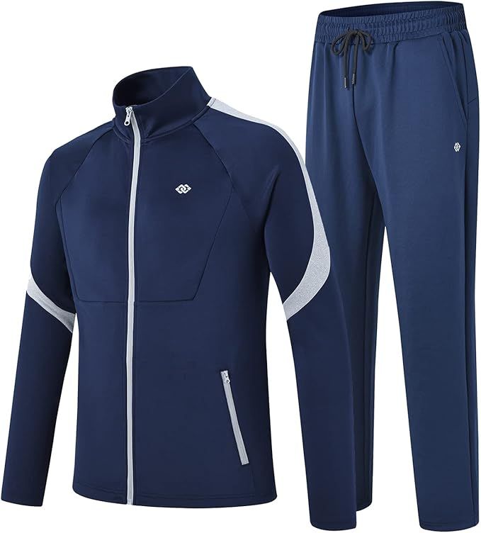 MoFiz Men's Tracksuits Set Long Sleeve Causal Full Zip Running Sports Sweatsuit For Men 2 Piece O... | Amazon (US)