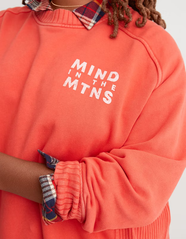 Aerie Down-To-Earth Crew Sweatshirt | Aerie