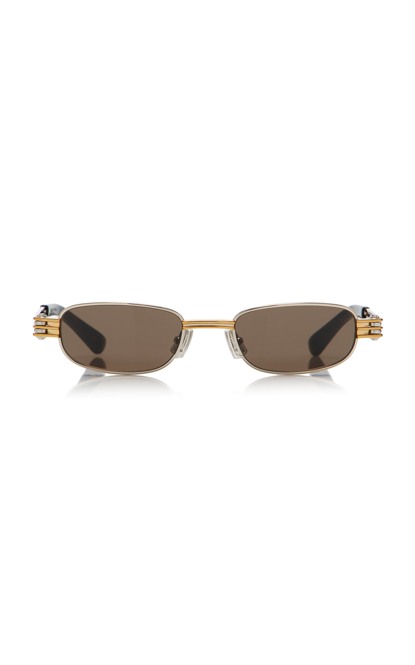 Bolt Square-Frame Metal Sunglasses | Moda Operandi (Global)