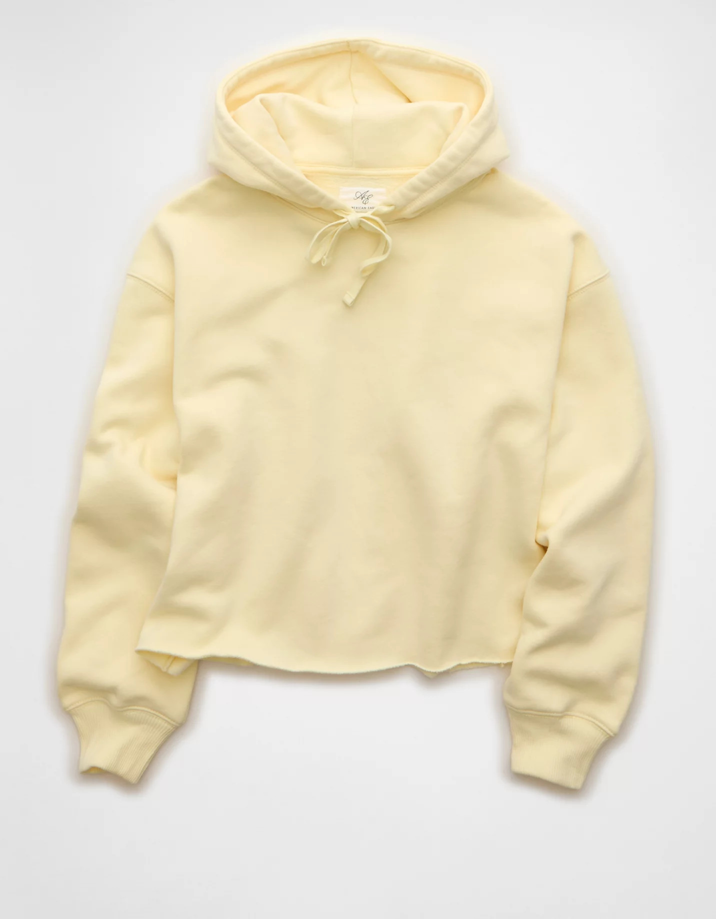 AE Everyday Luxe Cut-Off Hoodie | American Eagle Outfitters (US & CA)