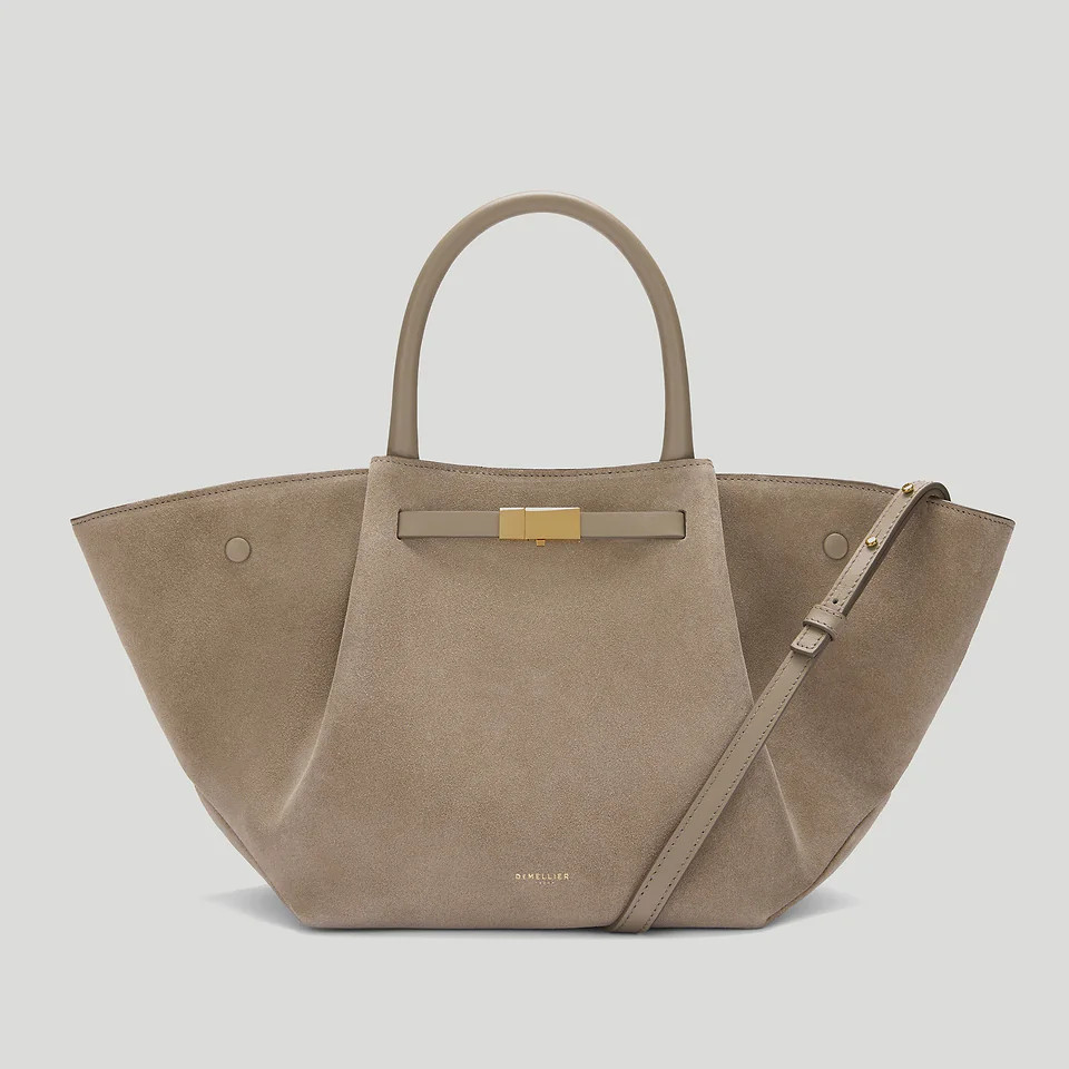 The Midi New York | Light Taupe Suede | DeMellier | DeMellier
