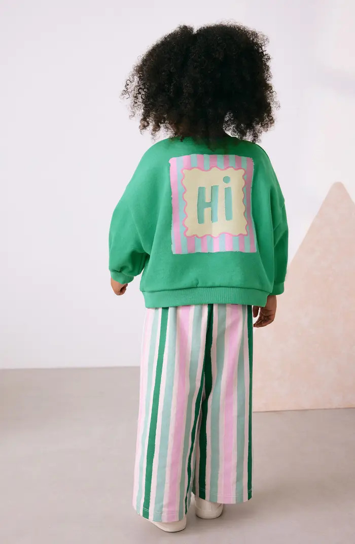 Kids' Sweatshirt & Wide Leg Pants Set | Nordstrom