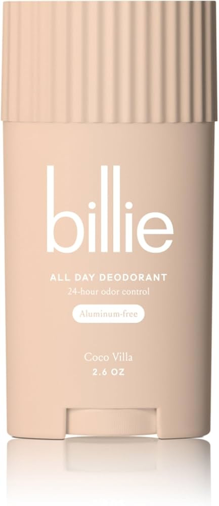 Billie All Day Deodorant, 24-hour Odor Protection, Aluminum-Free, Coco Villa, 2.6oz | Amazon (US)