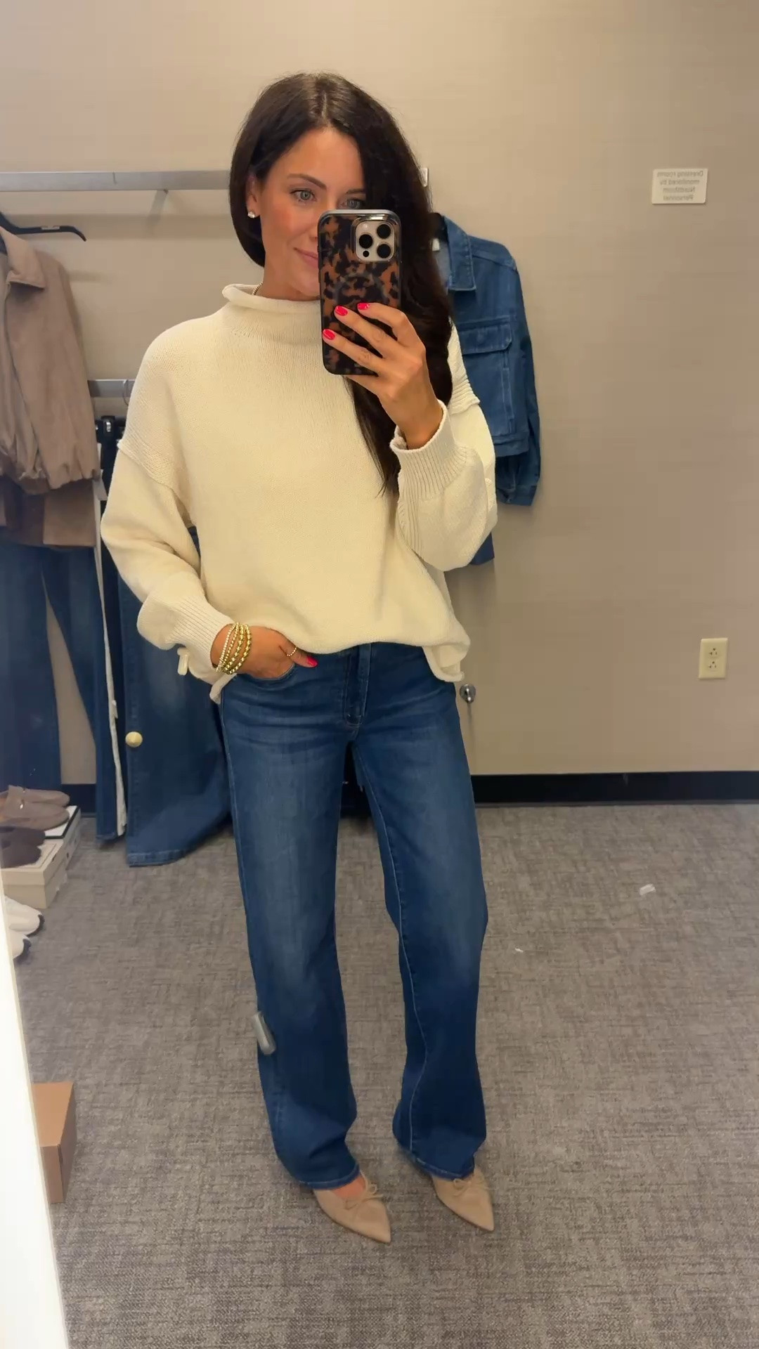 Love this free people sweater with jeans + heels too! Wearing an xs

#LTKootd #LTKSaleAlert #LTKmomlife
