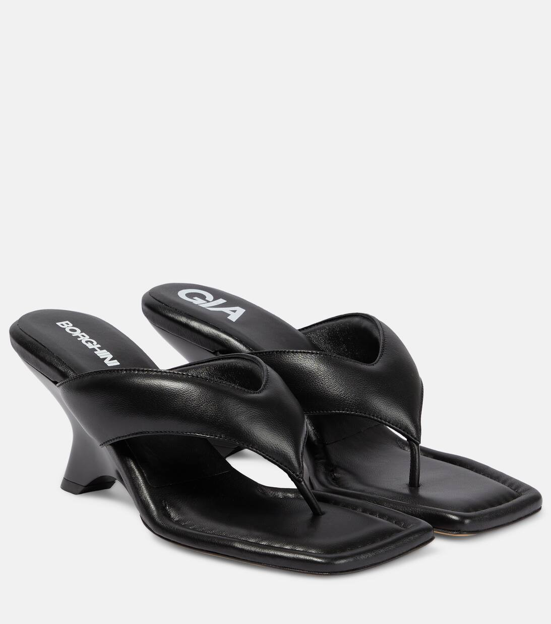 Gia 6 leather thong sandals | Mytheresa (INTL)