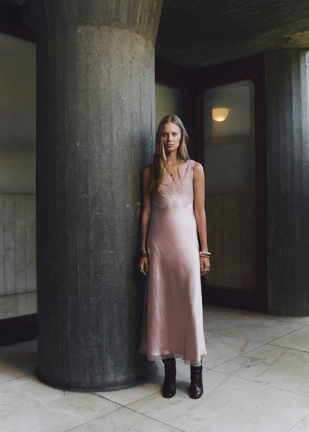 Satin camisole dress pastel pink - Woman - 8 - MANGO | MANGO (UK)