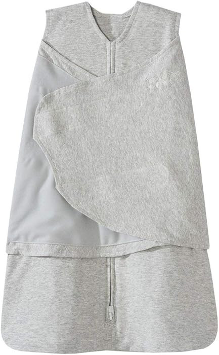 HALO 100% Cotton Sleepsack Swaddle, 3-Way Adjustable Wearable Blanket, TOG 1.5, Heather Gray, New... | Amazon (US)