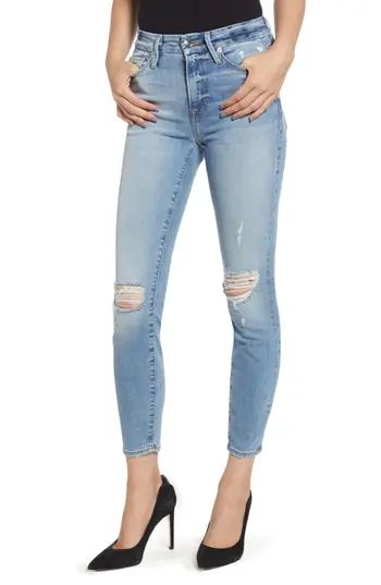 Women's Good American Good Legs Ripped Crop Skinny Jeans | Nordstrom