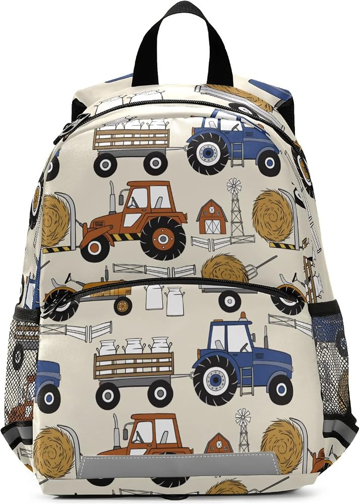 Glaphy Tractors Cars Backpack for Kids, Boys and Girls, Toddler Backpack for Daycare Travel Schoo... | Amazon (US)