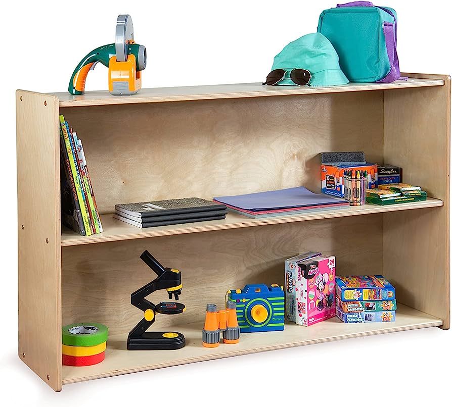 RRI Goods 2-Shelf Montessori Bookshelf, 47" Wide Horizontal Toddler Bookshelf, Kids Bookcase and ... | Amazon (US)